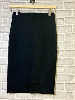 Mango Black Pencil Skirt - Classic Slim Fit black size Xs